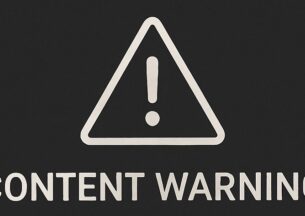 content warning label
